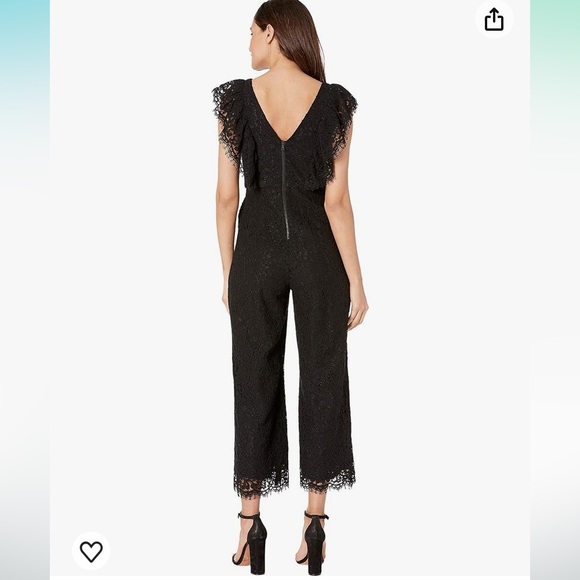 Bardot Malia Black Lace Jumpsuit size Small - Picture 3 of 7